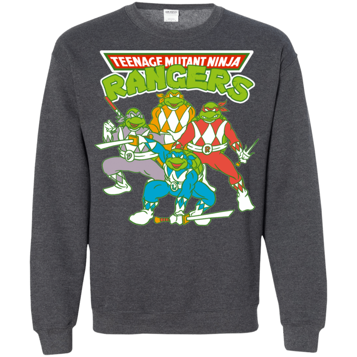 Sweatshirts Dark Heather / S Teenage Mutant Ninja Rangers Crewneck Sweatshirt