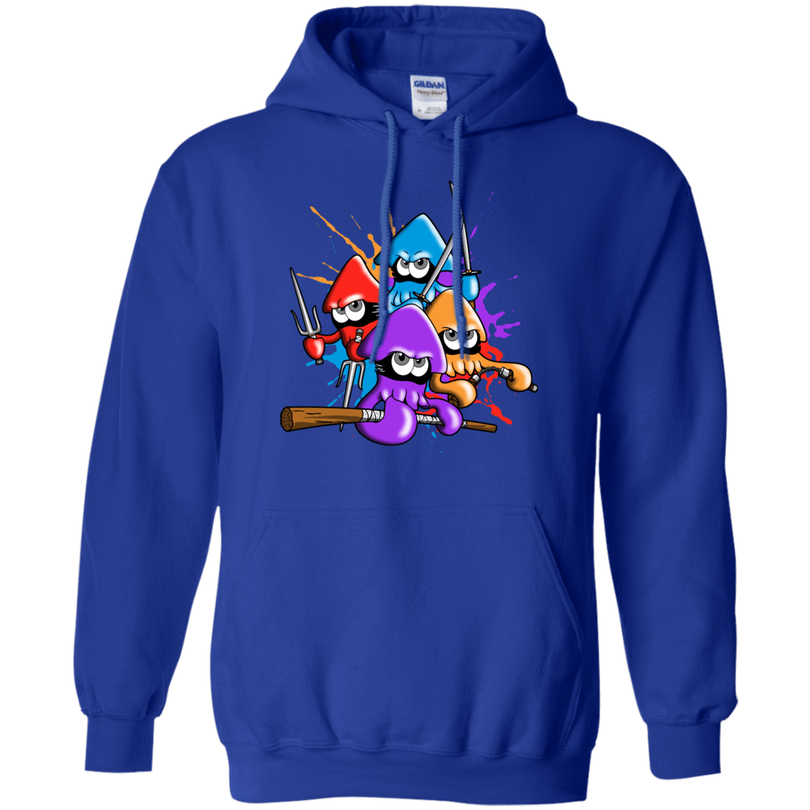 Sweatshirts Royal / S Teenage Mutant Ninja Squids Pullover Hoodie