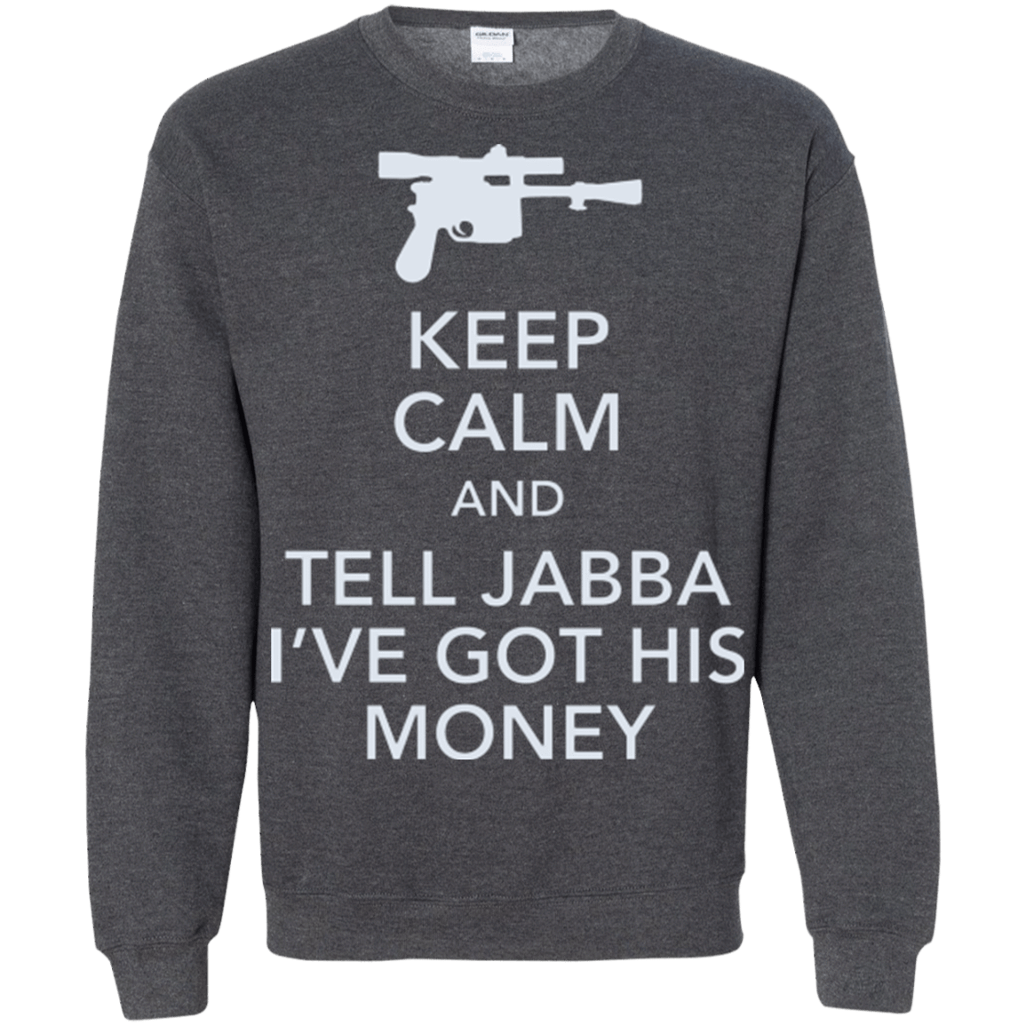 Sweatshirts Dark Heather / Small Tell Jabba (2) Crewneck Sweatshirt