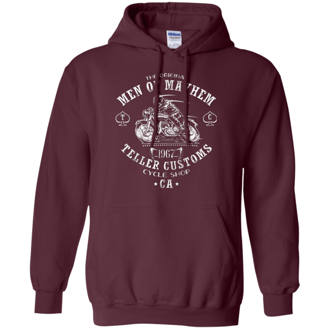 Sweatshirts Maroon / Small Teller Custom Pullover Hoodie