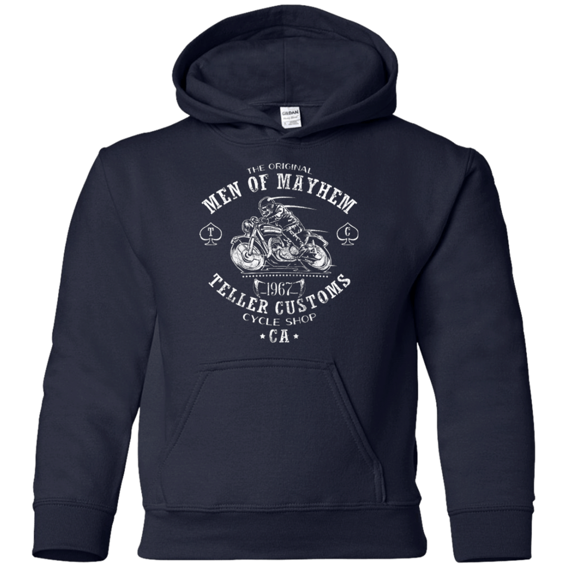 Sweatshirts Navy / YS Teller Custom Youth Hoodie
