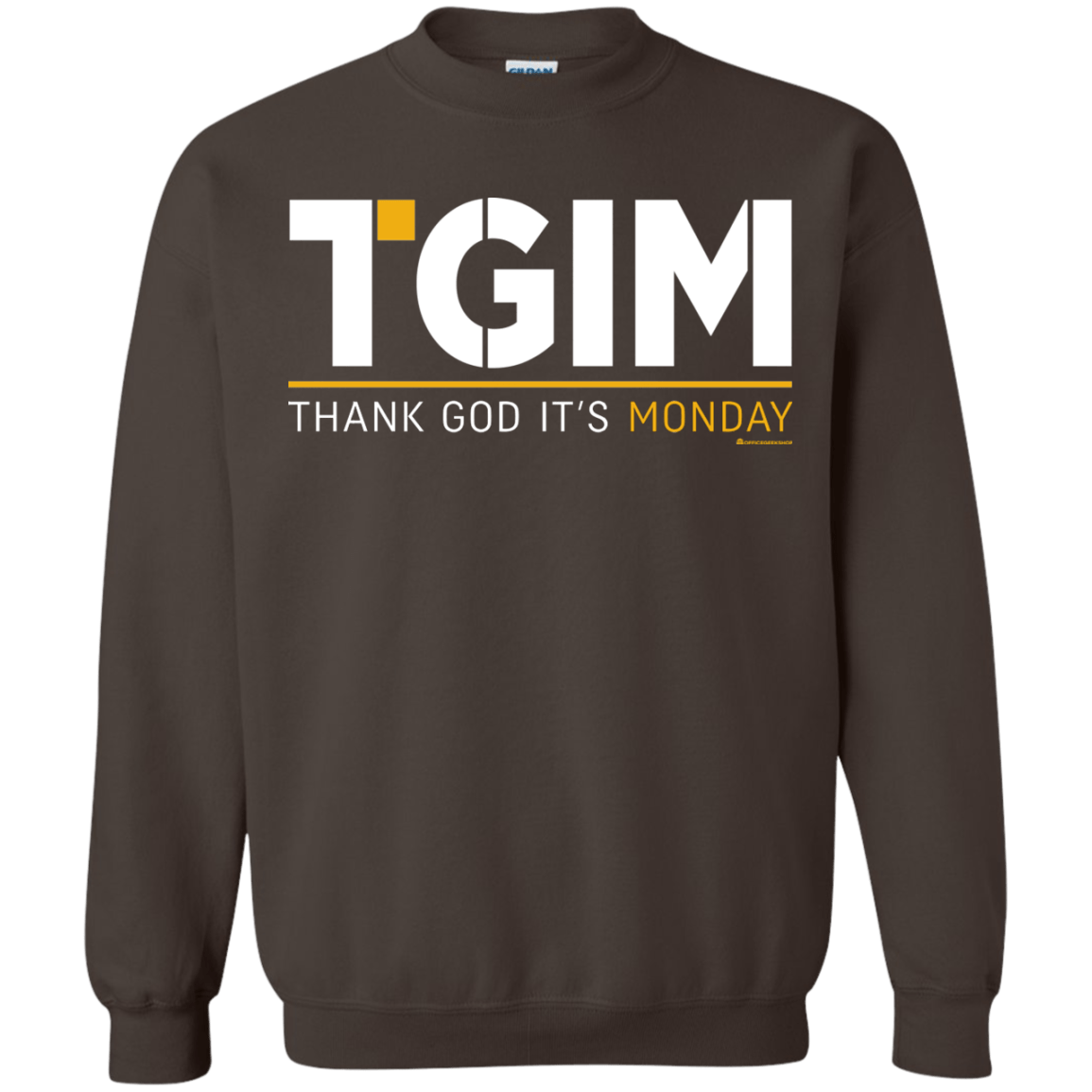 Sweatshirts Dark Chocolate / Small Thank God Its Monday Crewneck Sweatshirt