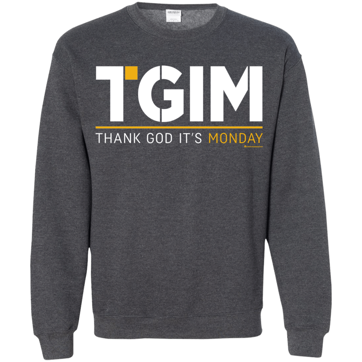Sweatshirts Dark Heather / Small Thank God Its Monday Crewneck Sweatshirt