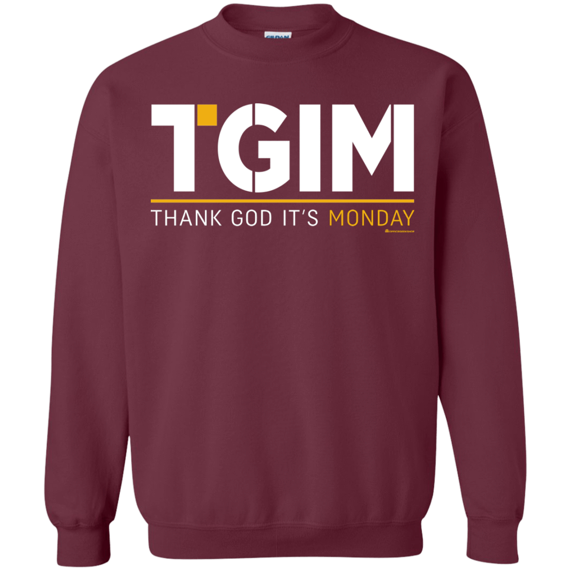 Sweatshirts Maroon / Small Thank God Its Monday Crewneck Sweatshirt