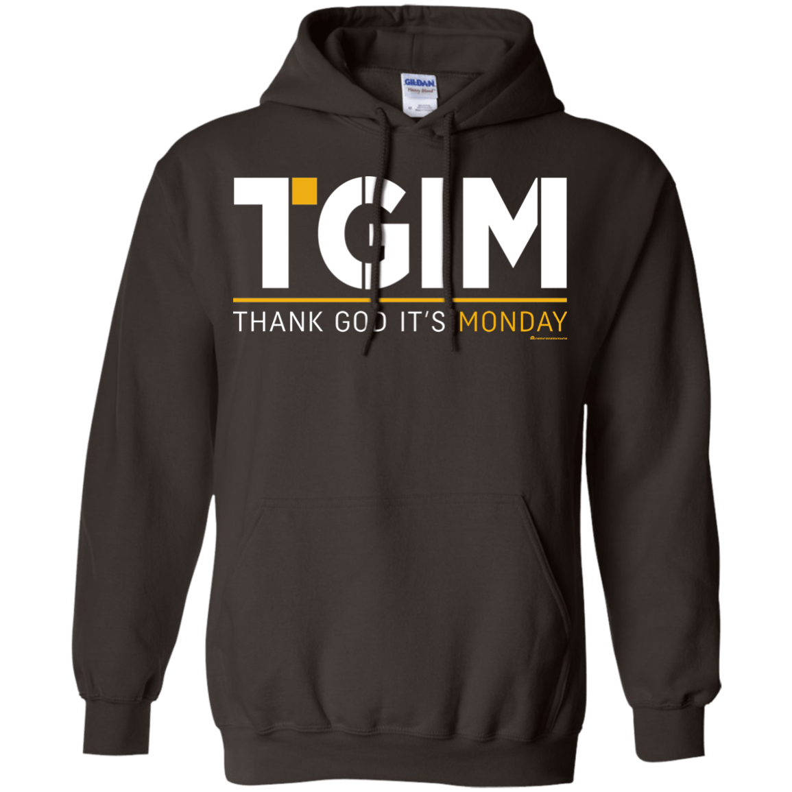 Sweatshirts Dark Chocolate / Small Thank God Its Monday Pullover Hoodie