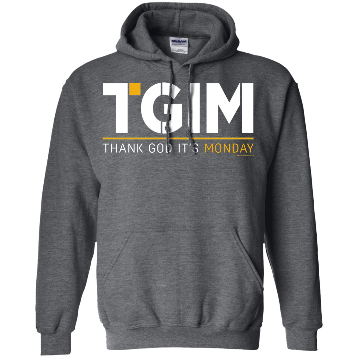 Sweatshirts Dark Heather / Small Thank God Its Monday Pullover Hoodie