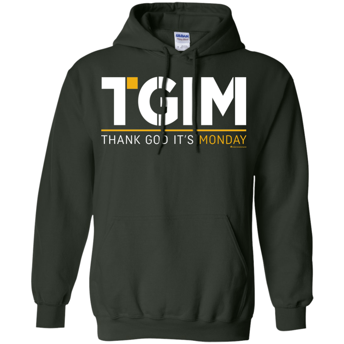 Sweatshirts Forest Green / Small Thank God Its Monday Pullover Hoodie