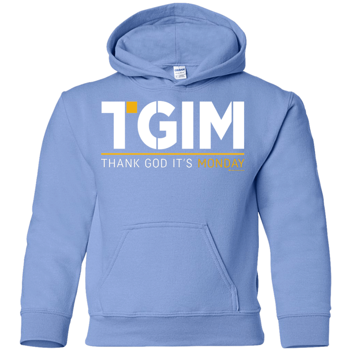 Sweatshirts Carolina Blue / YS Thank God Its Monday Youth Hoodie
