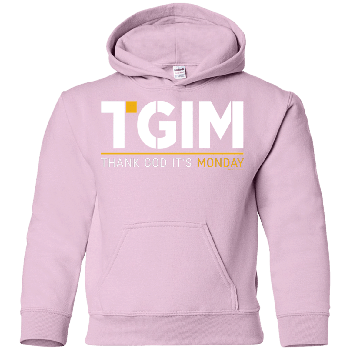 Sweatshirts Light Pink / YS Thank God Its Monday Youth Hoodie