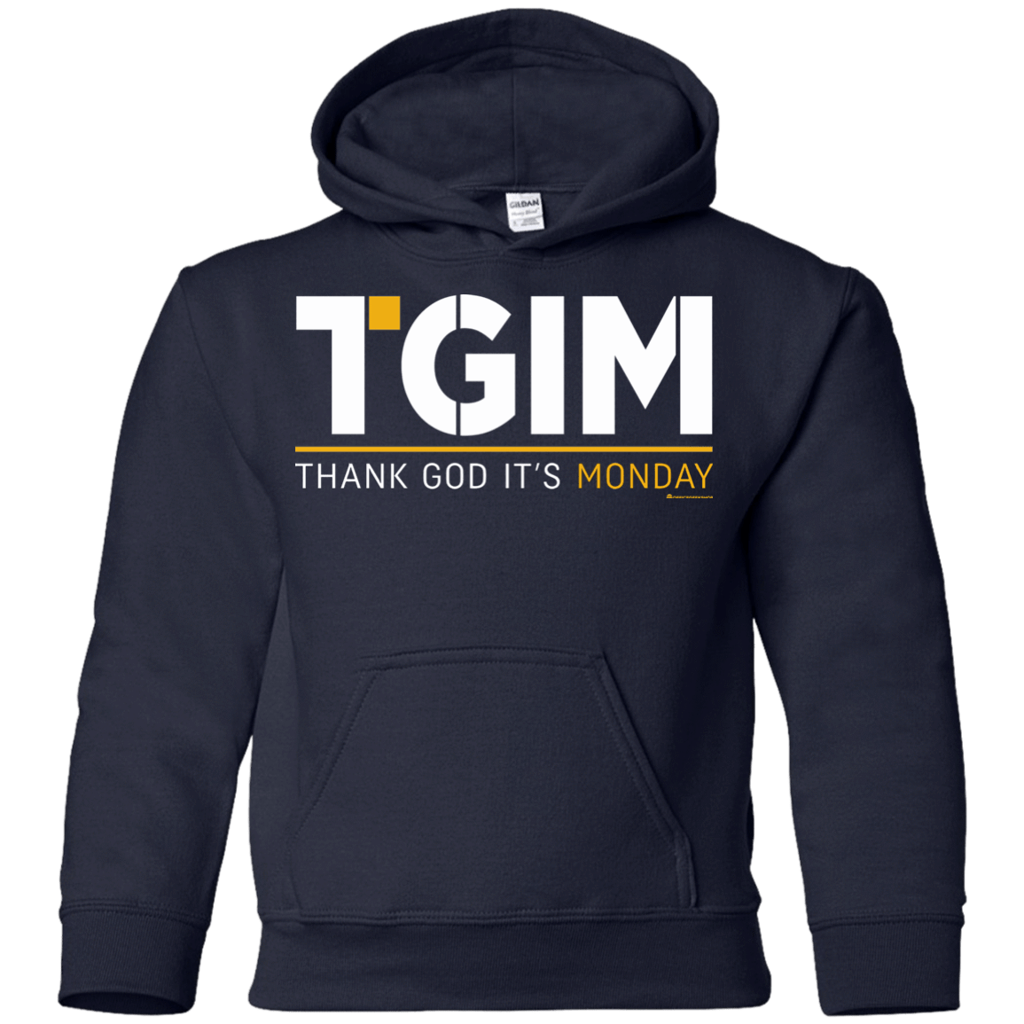 Sweatshirts Navy / YS Thank God Its Monday Youth Hoodie