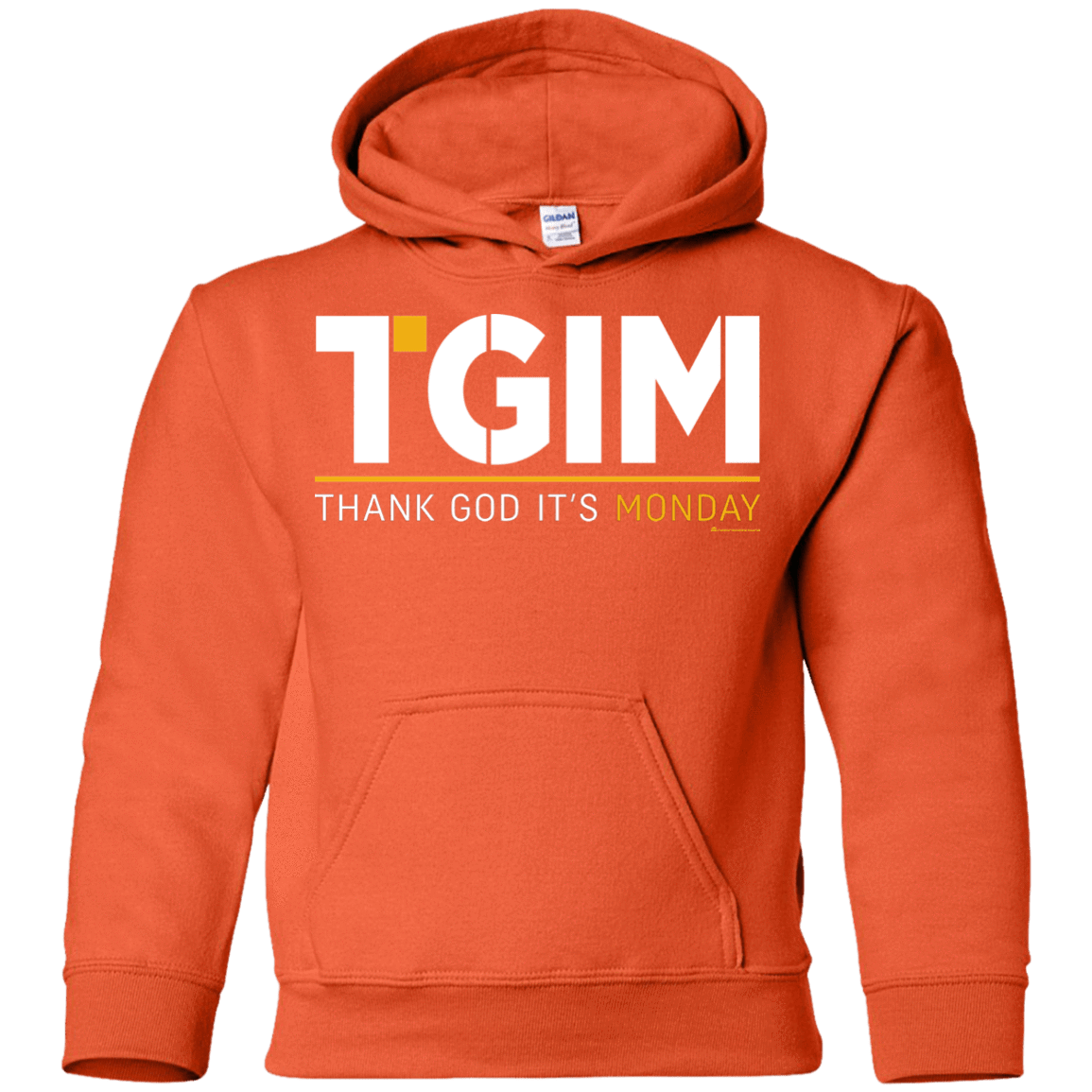 Sweatshirts Orange / YS Thank God Its Monday Youth Hoodie