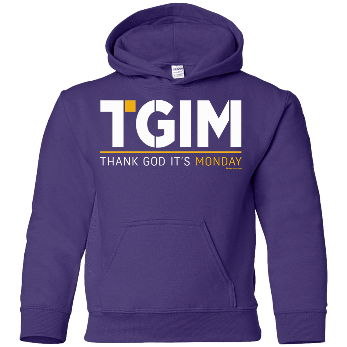 Sweatshirts Purple / YS Thank God Its Monday Youth Hoodie