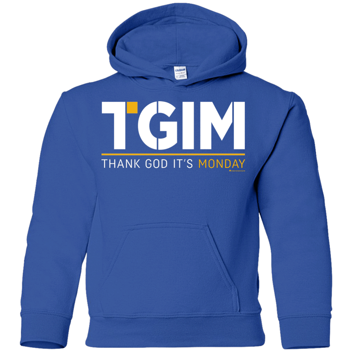 Sweatshirts Royal / YS Thank God Its Monday Youth Hoodie