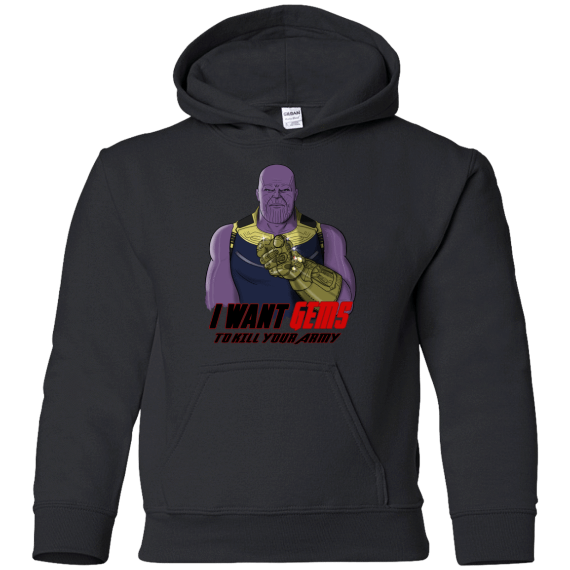 Sweatshirts Black / YS Thanos Sam Youth Hoodie