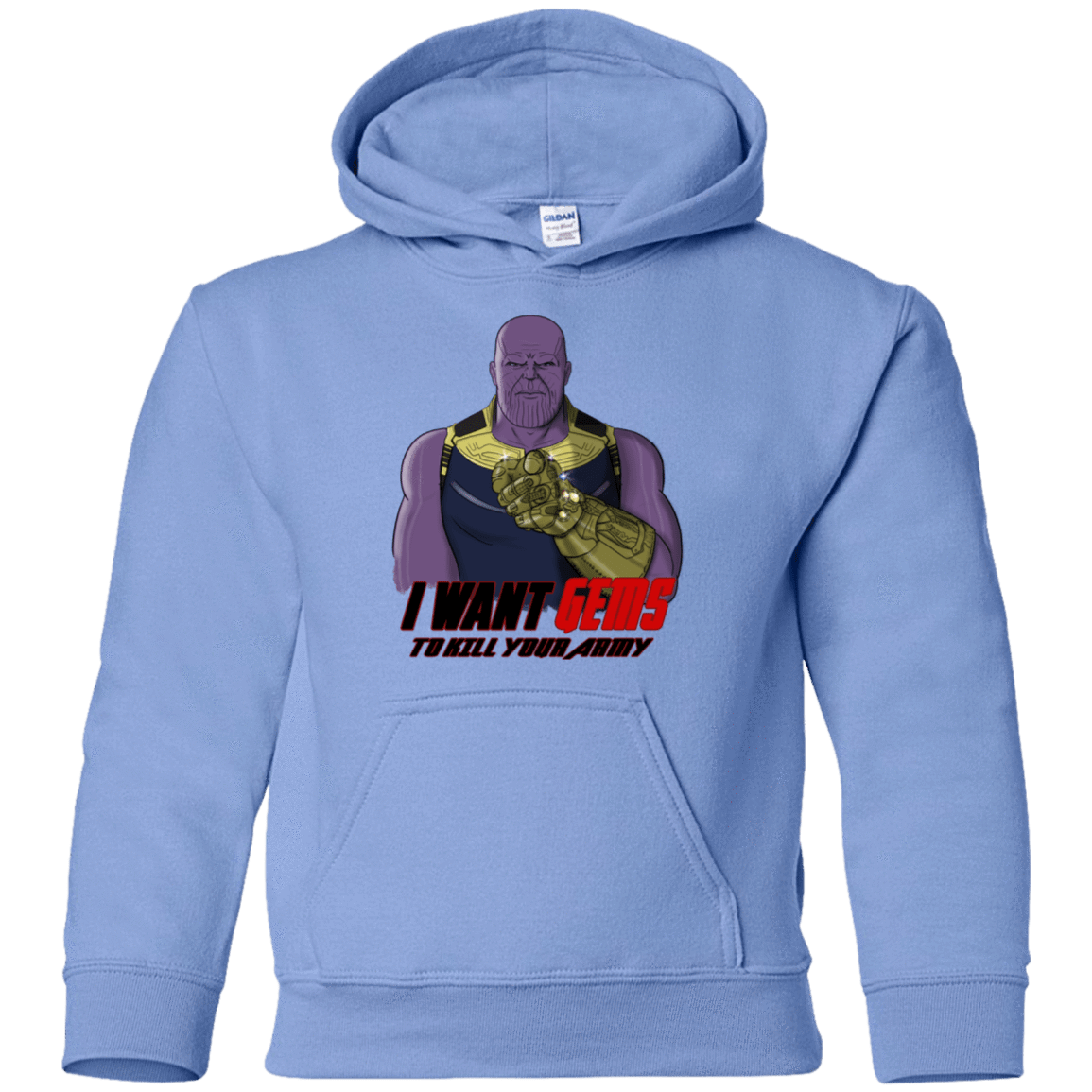 Sweatshirts Carolina Blue / YS Thanos Sam Youth Hoodie
