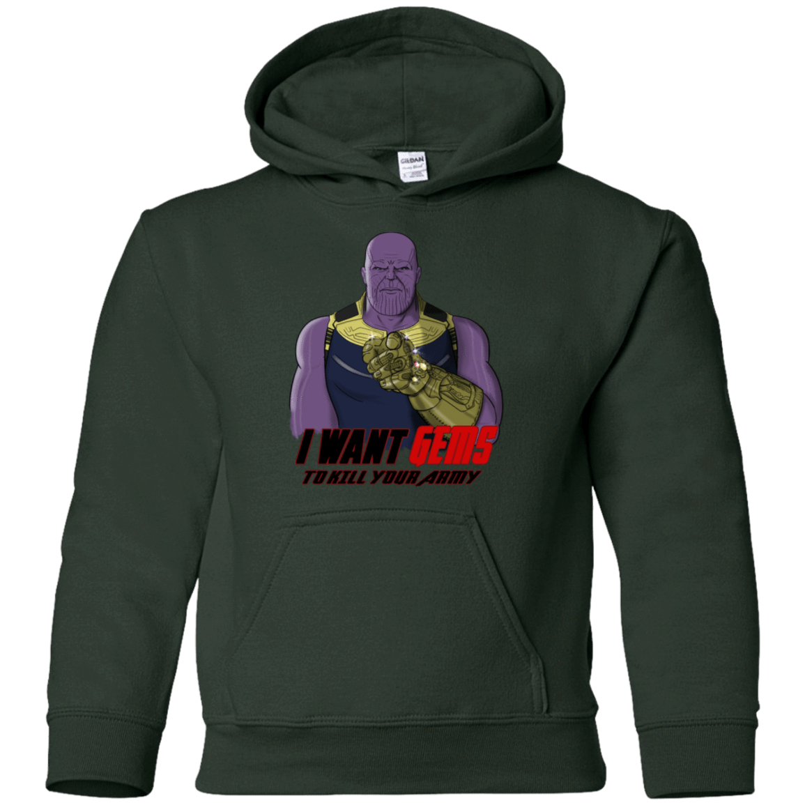 Sweatshirts Forest Green / YS Thanos Sam Youth Hoodie