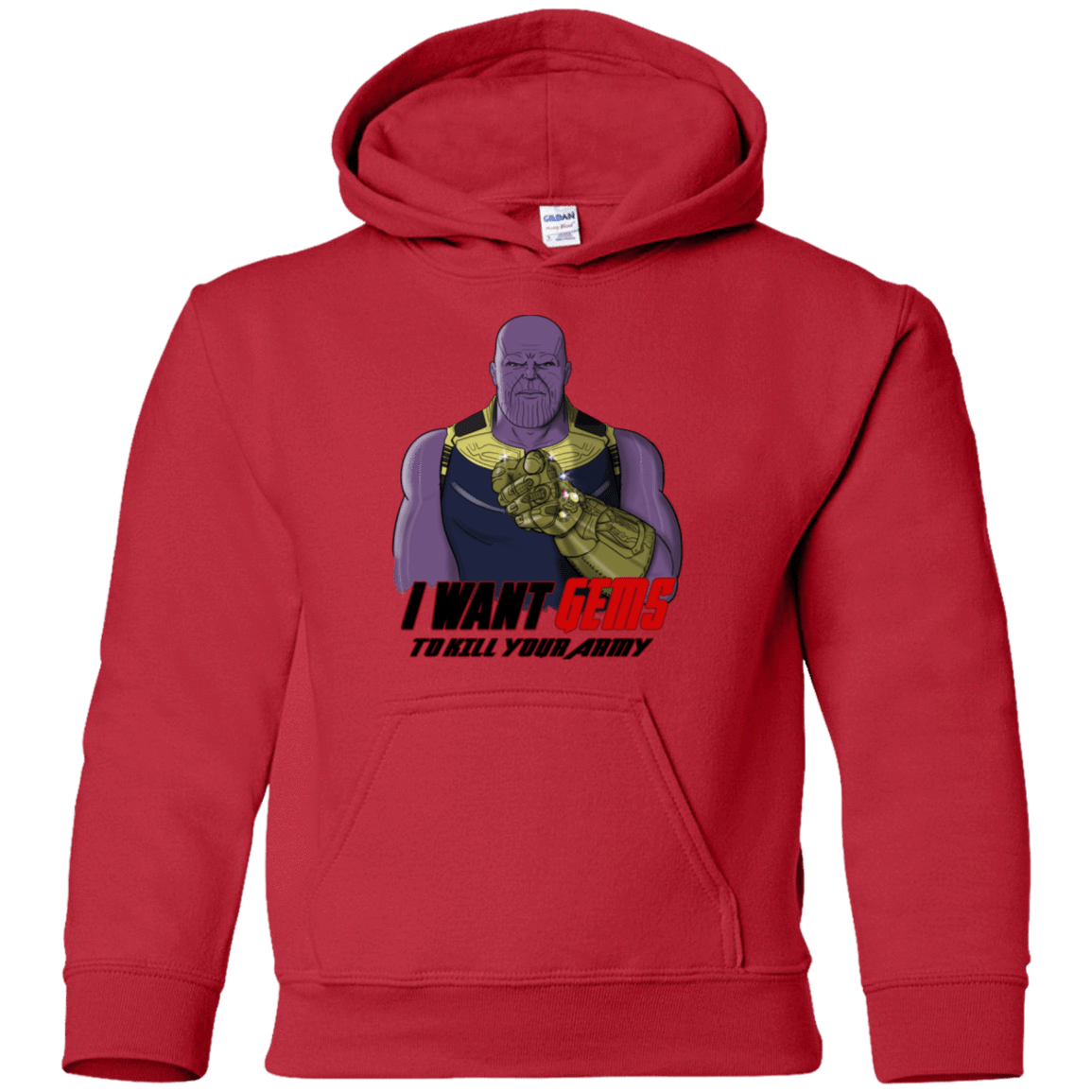Sweatshirts Red / YS Thanos Sam Youth Hoodie