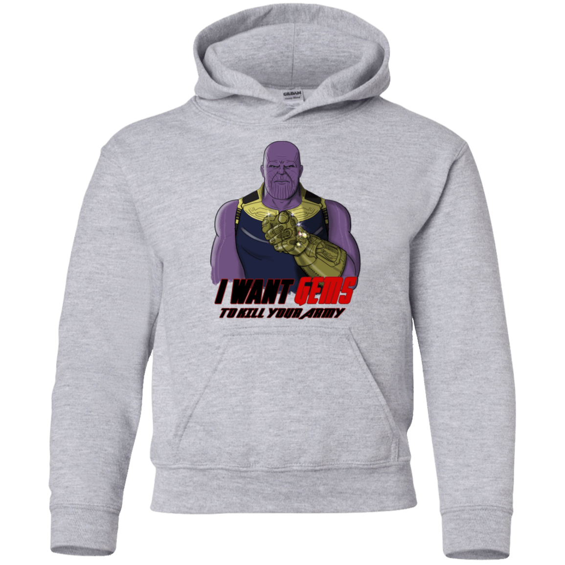 Sweatshirts Sport Grey / YS Thanos Sam Youth Hoodie