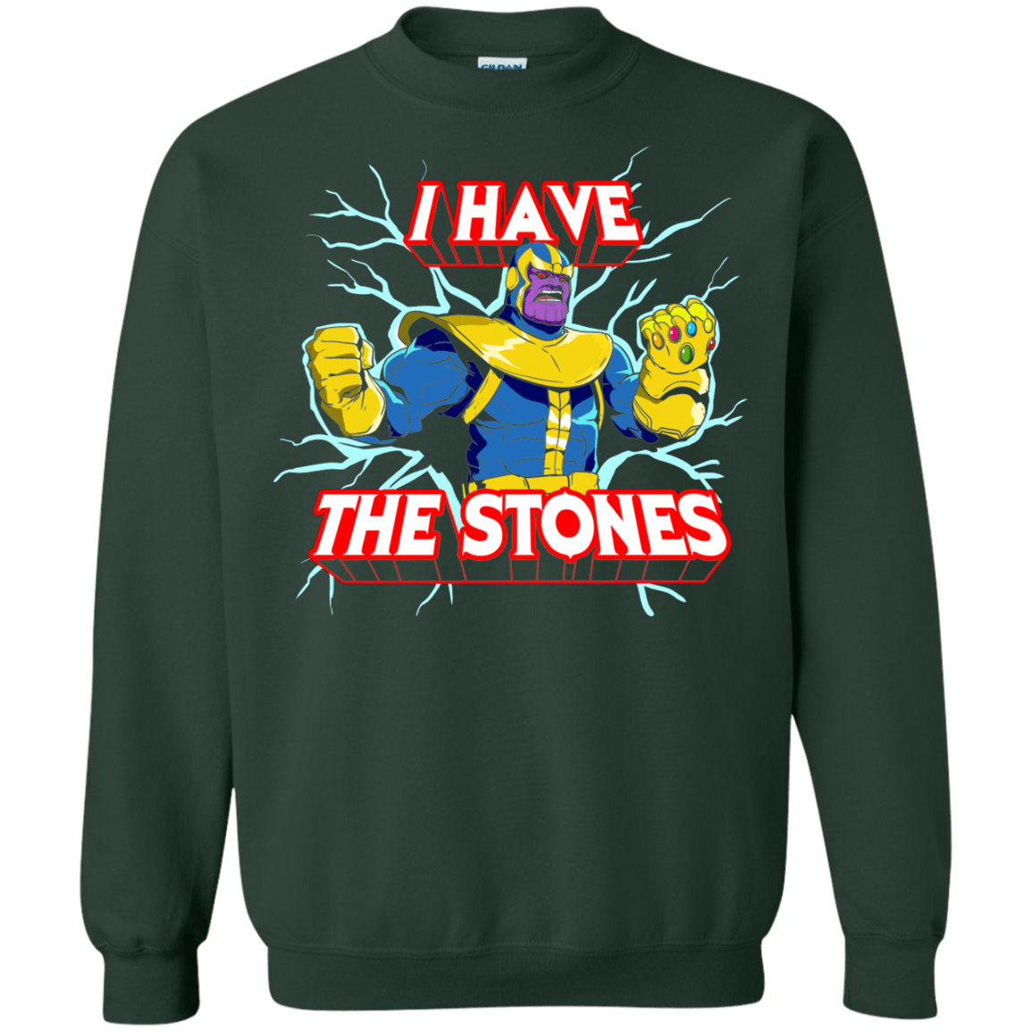Sweatshirts Forest Green / S Thanos stones Crewneck Sweatshirt