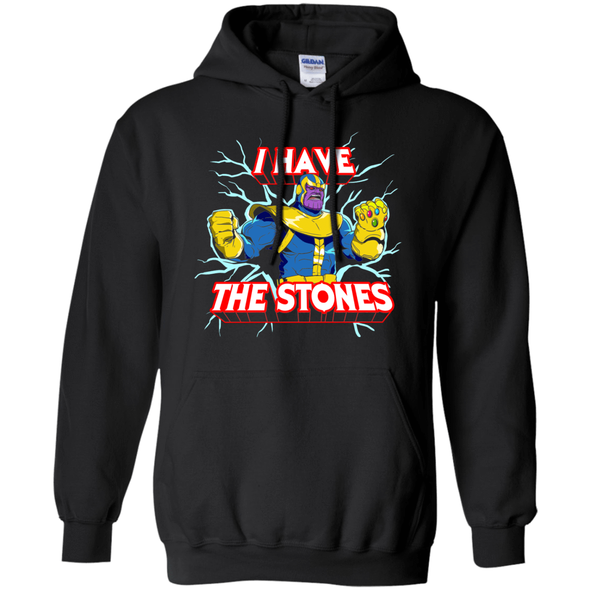 Sweatshirts Black / S Thanos stones Pullover Hoodie