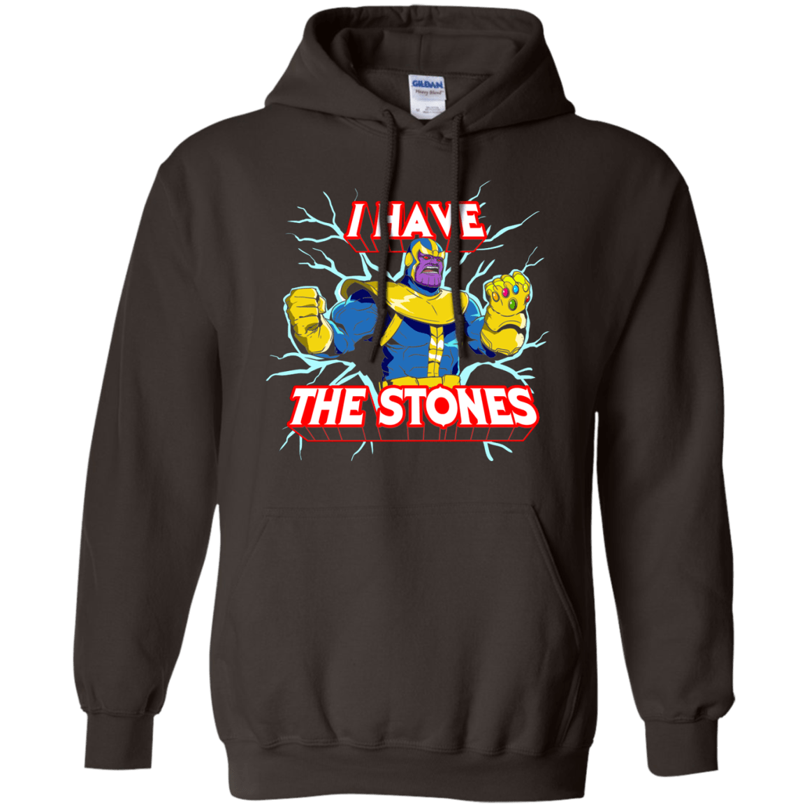 Sweatshirts Dark Chocolate / S Thanos stones Pullover Hoodie