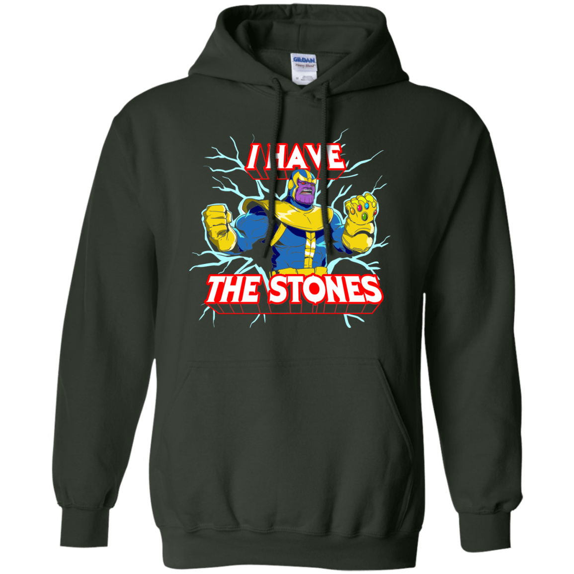Sweatshirts Forest Green / S Thanos stones Pullover Hoodie