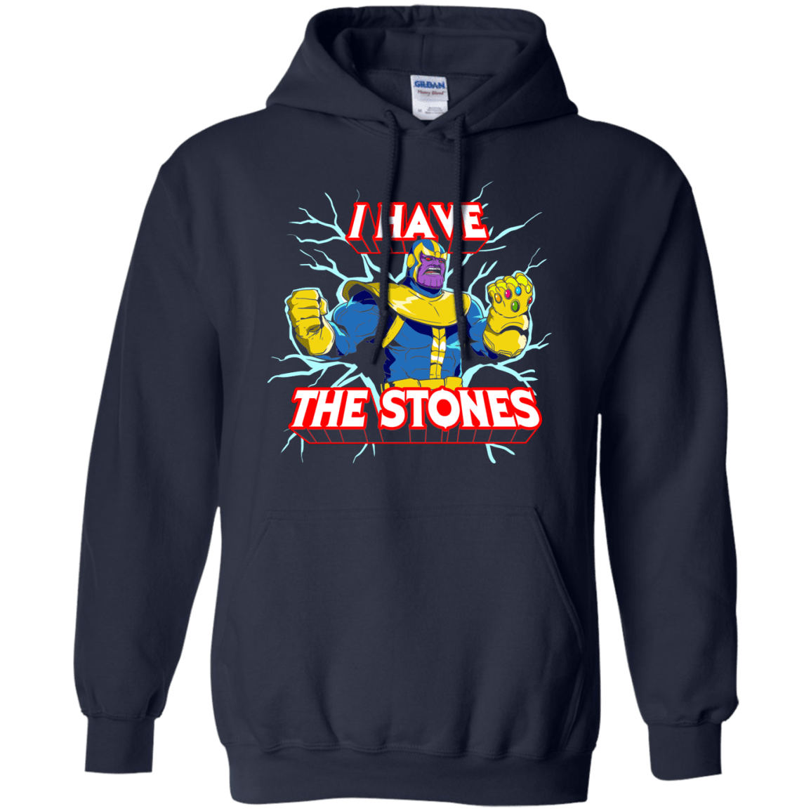 Sweatshirts Navy / S Thanos stones Pullover Hoodie