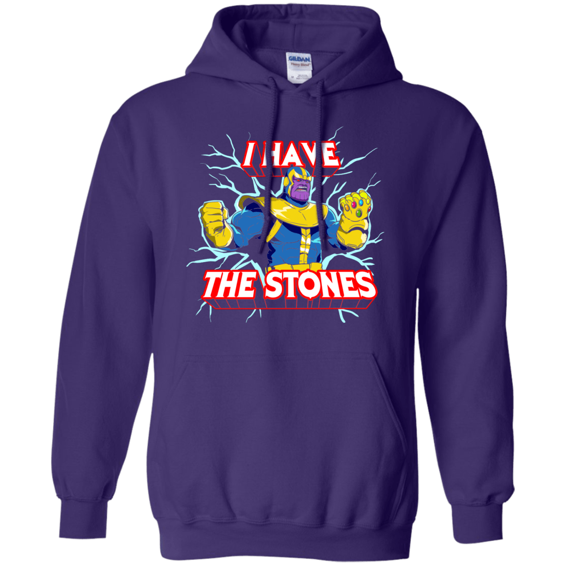 Sweatshirts Purple / S Thanos stones Pullover Hoodie