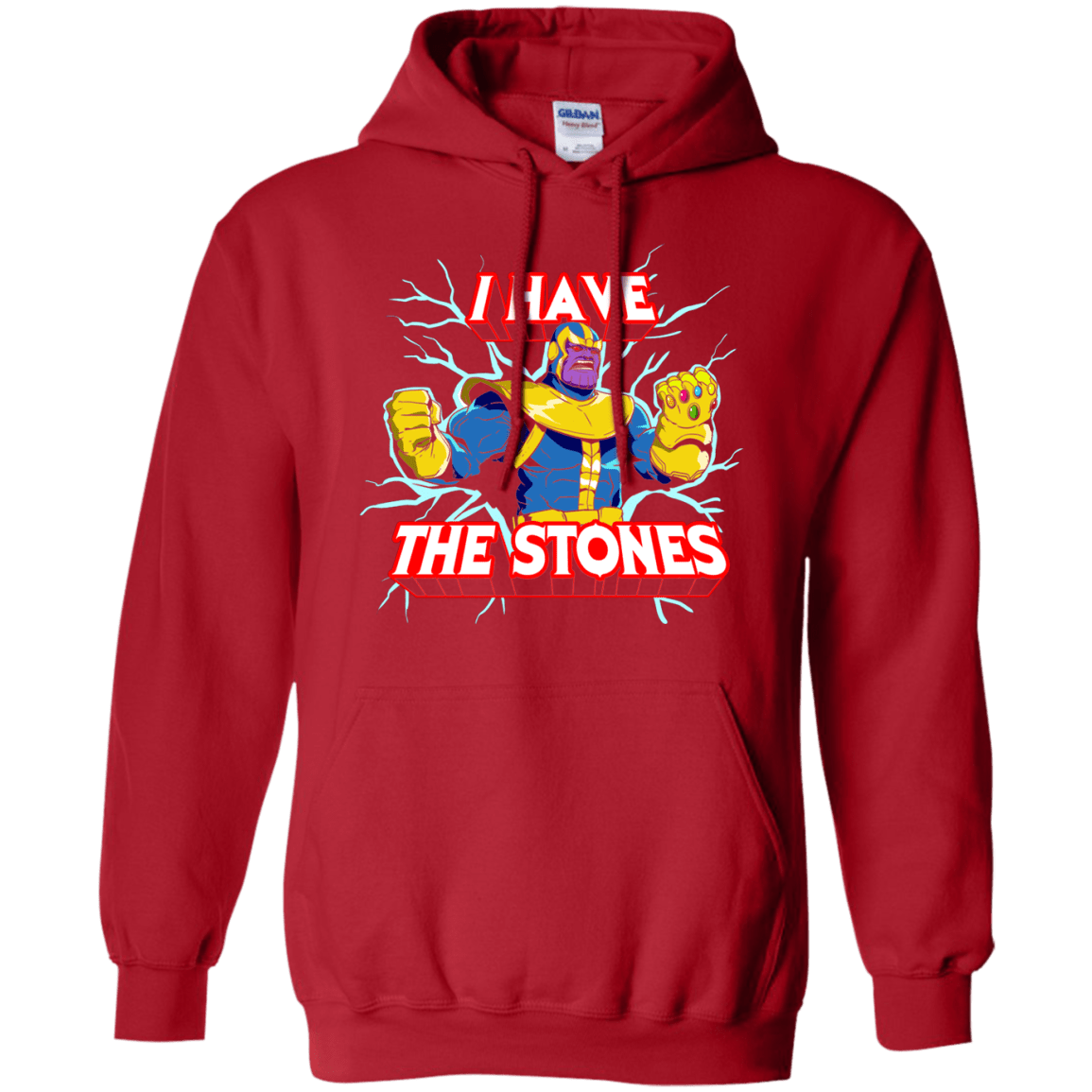 Sweatshirts Red / S Thanos stones Pullover Hoodie