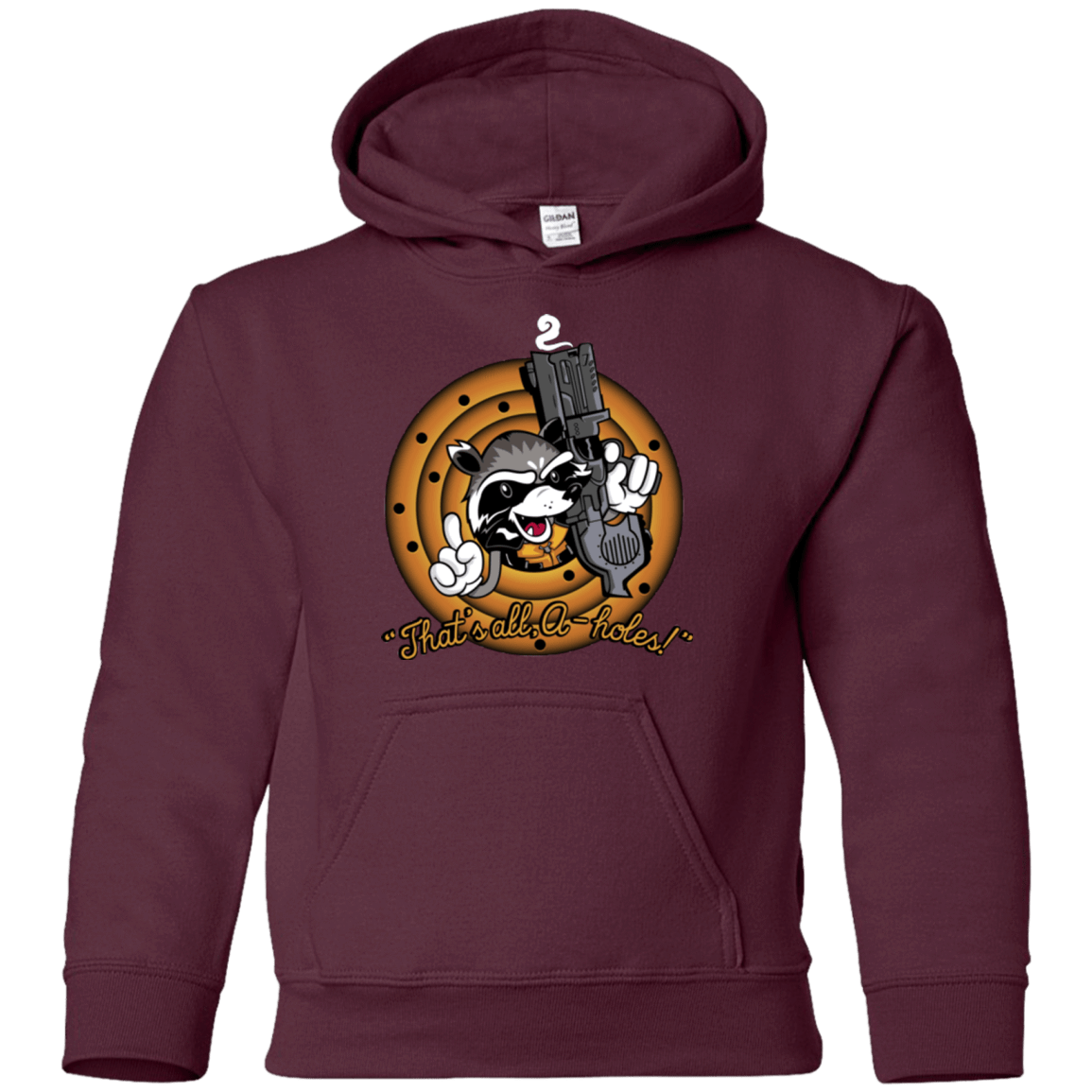 Sweatshirts Maroon / YS Thats All A-Holes Youth Hoodie