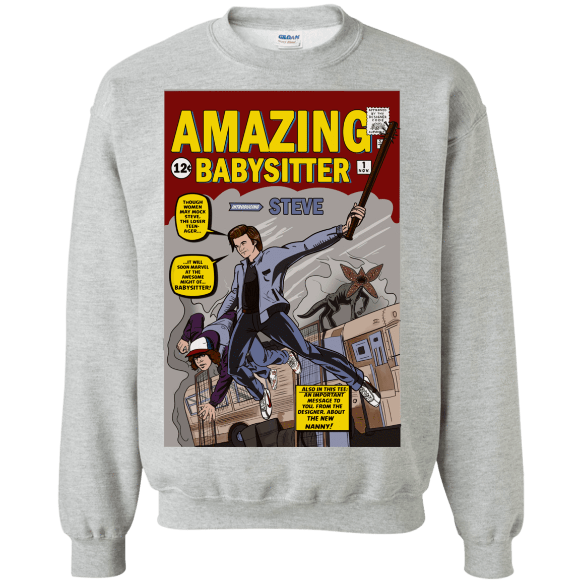 Sweatshirts Sport Grey / S The Amazing Babysitter Crewneck Sweatshirt