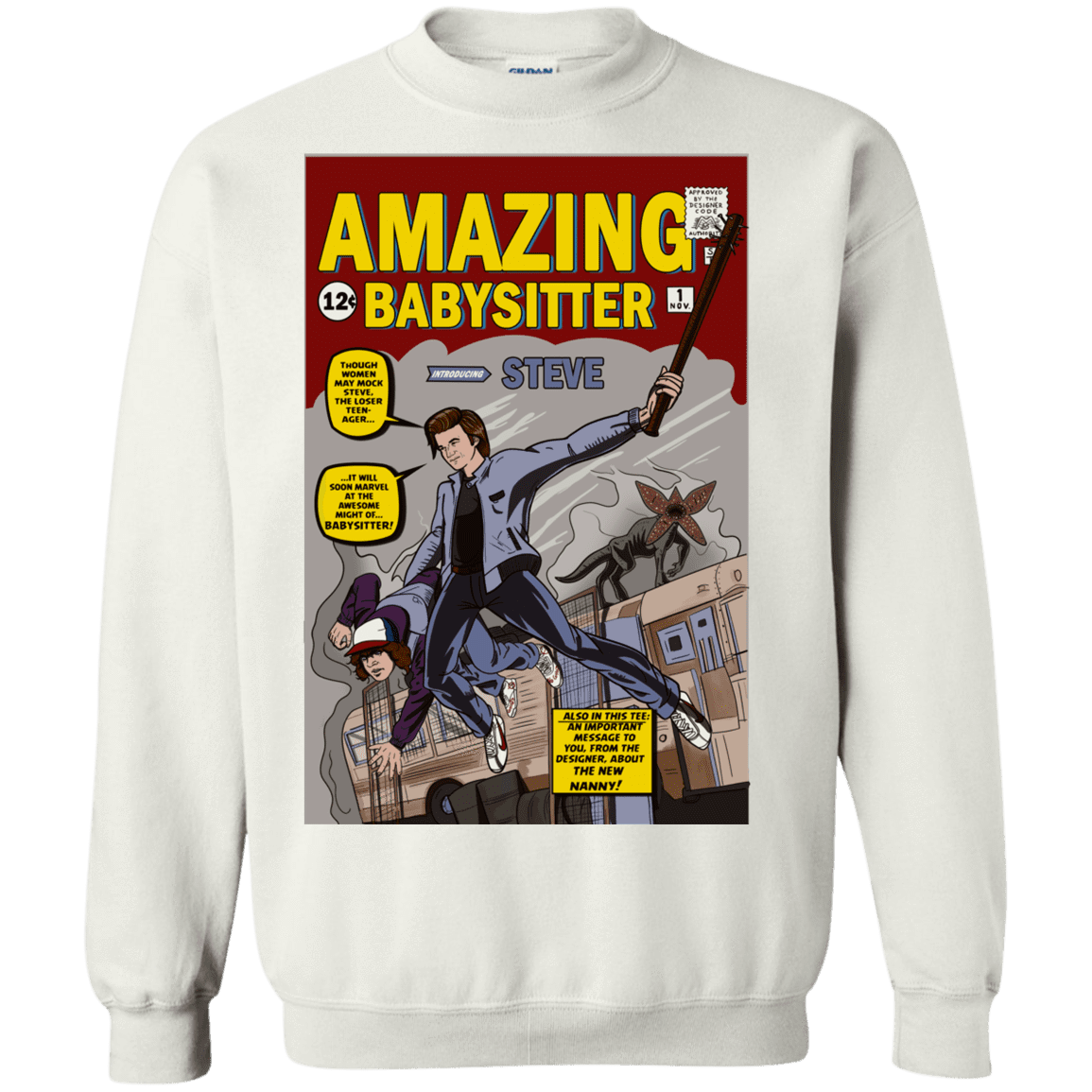 Sweatshirts White / S The Amazing Babysitter Crewneck Sweatshirt