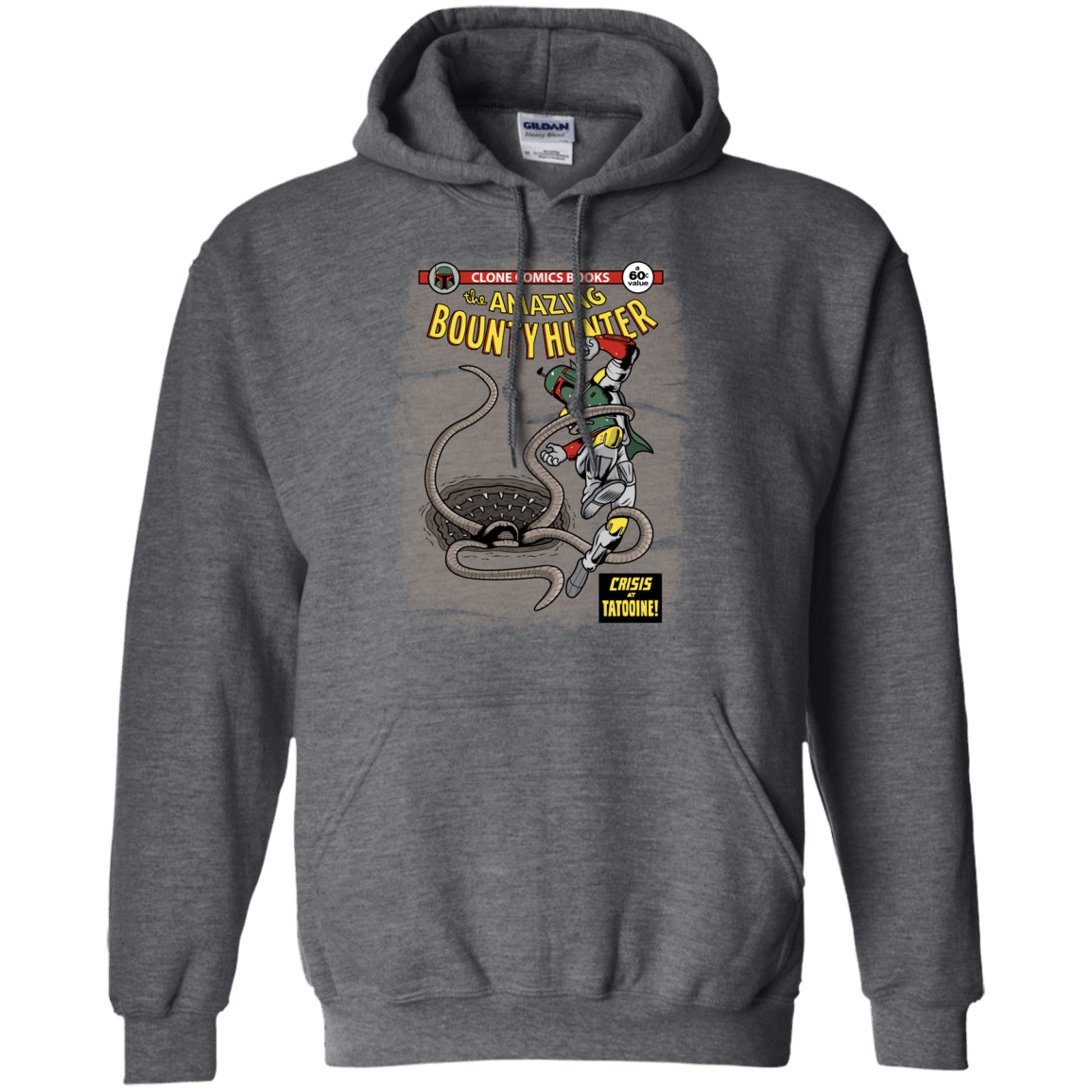 Sweatshirts Dark Heather / S The Amazing Bounty Hunter Pullover Hoodie