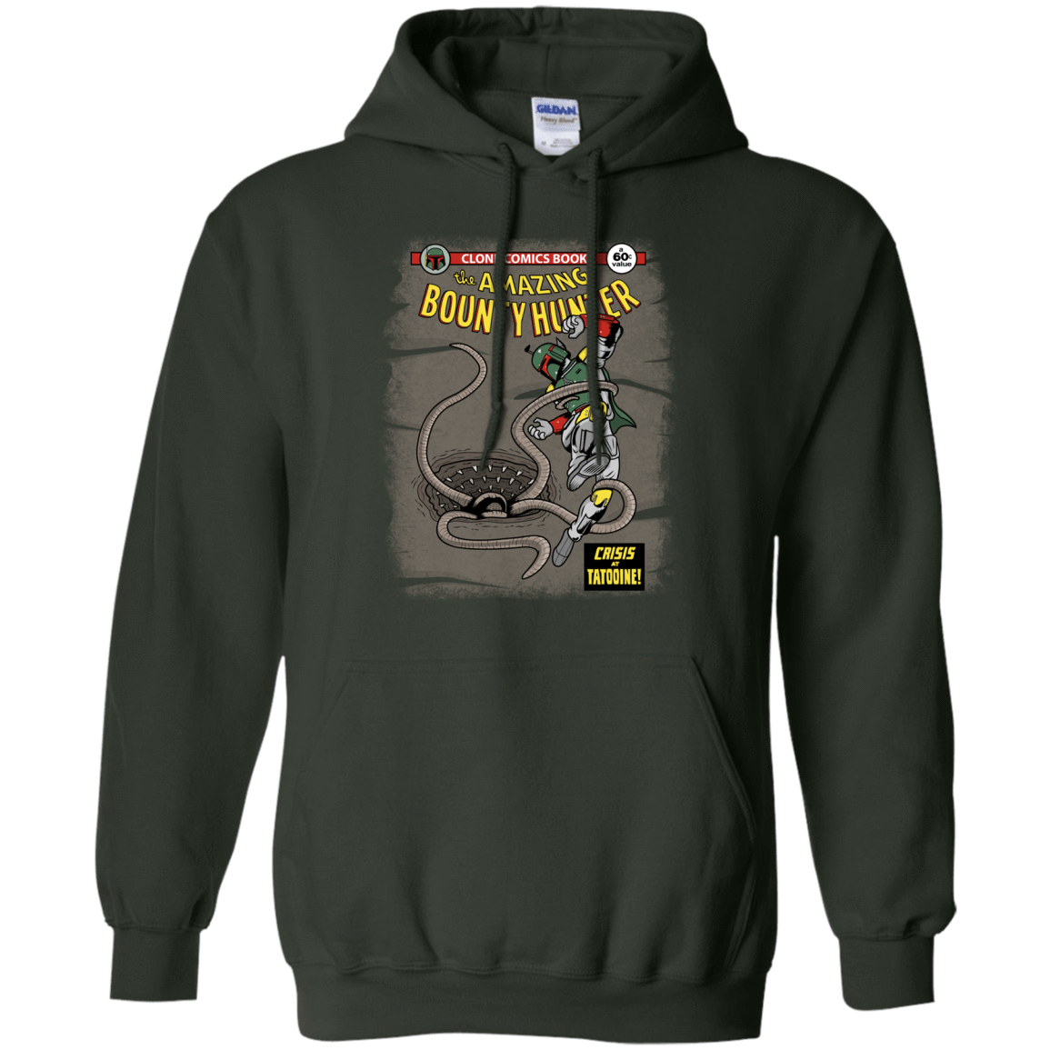 Sweatshirts Forest Green / S The Amazing Bounty Hunter Pullover Hoodie