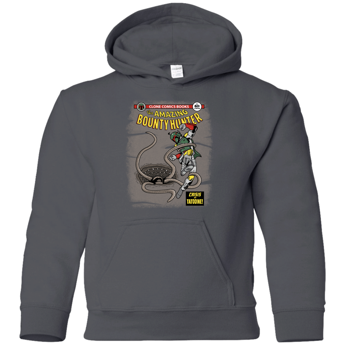 Sweatshirts Charcoal / YS The Amazing Bounty Hunter Youth Hoodie