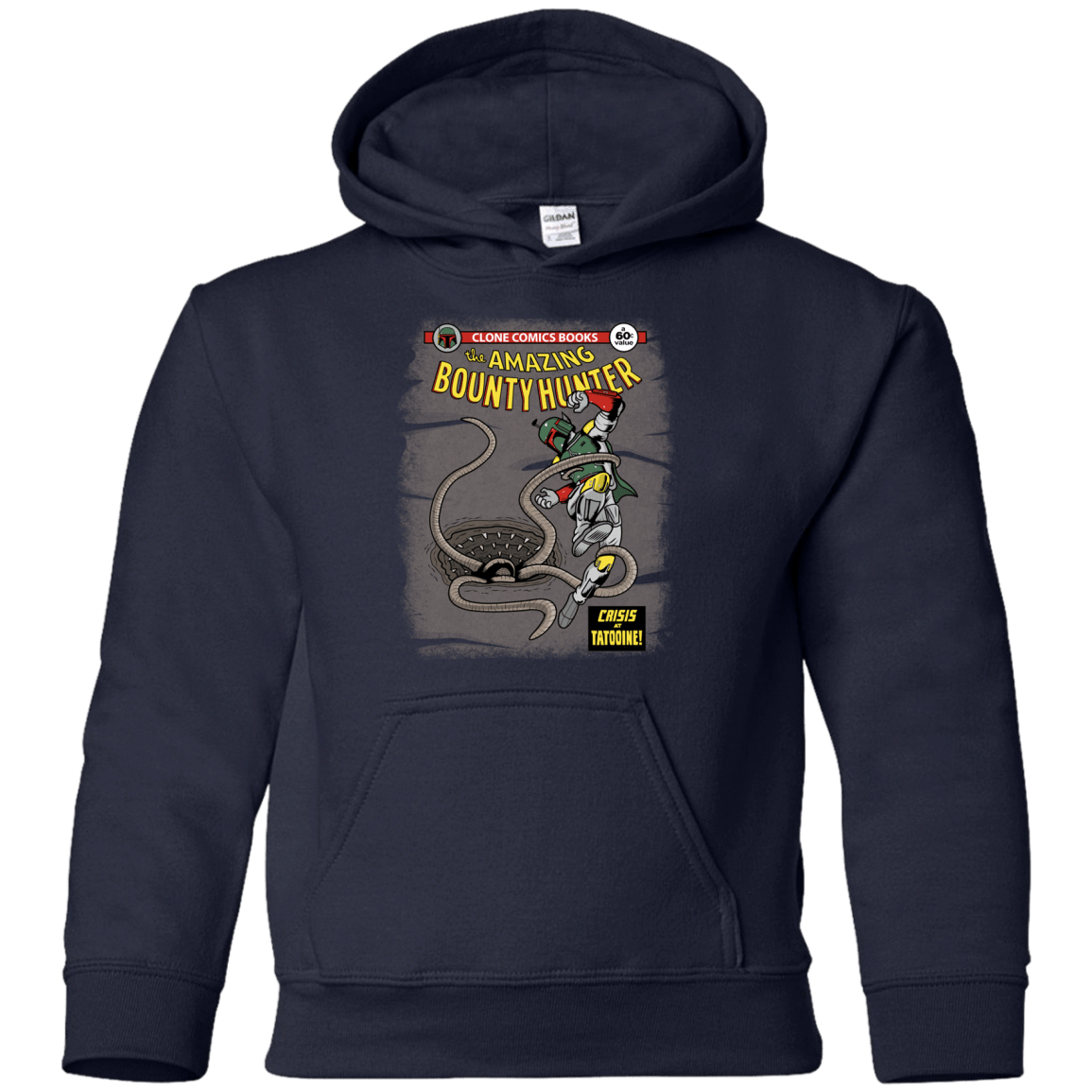 Sweatshirts Navy / YS The Amazing Bounty Hunter Youth Hoodie