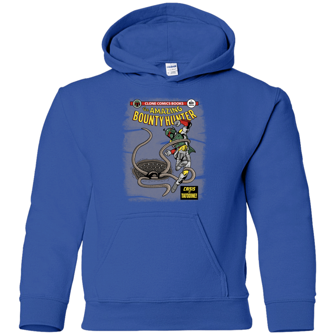 Sweatshirts Royal / YS The Amazing Bounty Hunter Youth Hoodie