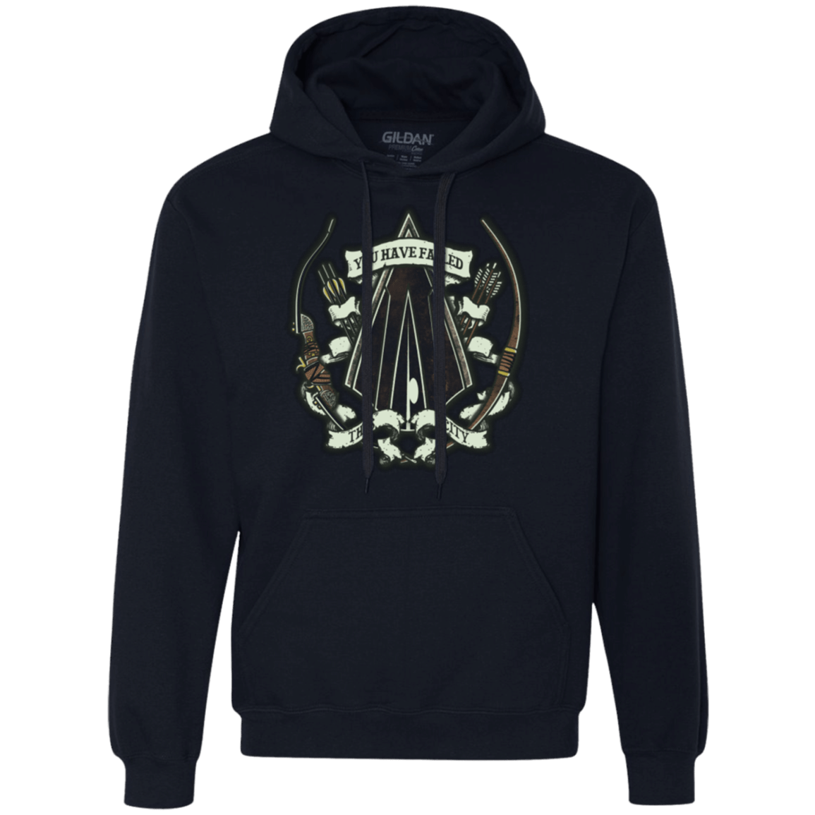 Sweatshirts Navy / Small The Arrow Crest Premium Fleece Hoodie