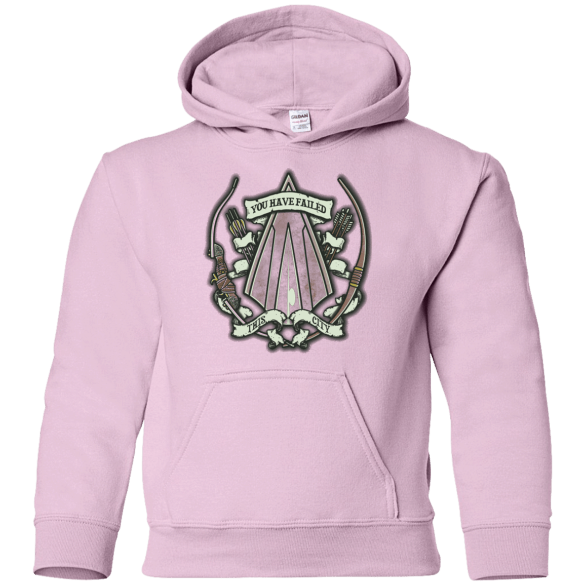 Sweatshirts Light Pink / YS The Arrow Crest Youth Hoodie