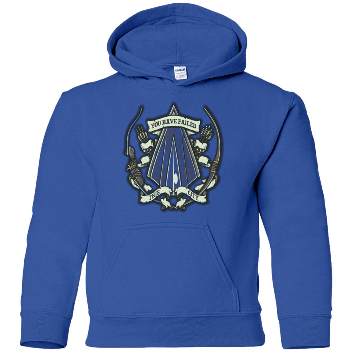 Sweatshirts Royal / YS The Arrow Crest Youth Hoodie