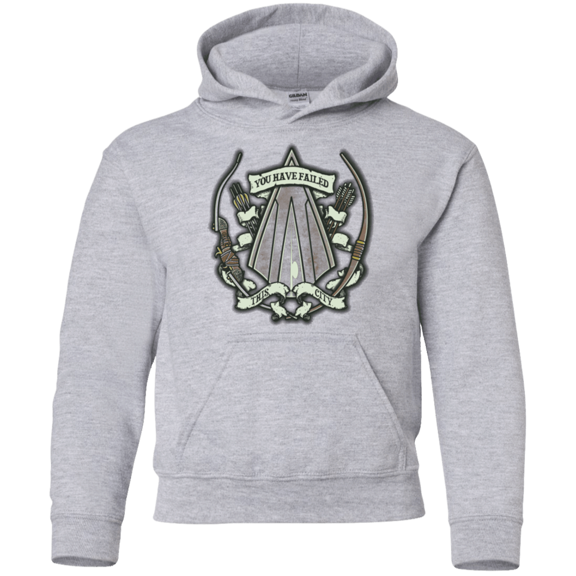 Sweatshirts Sport Grey / YS The Arrow Crest Youth Hoodie