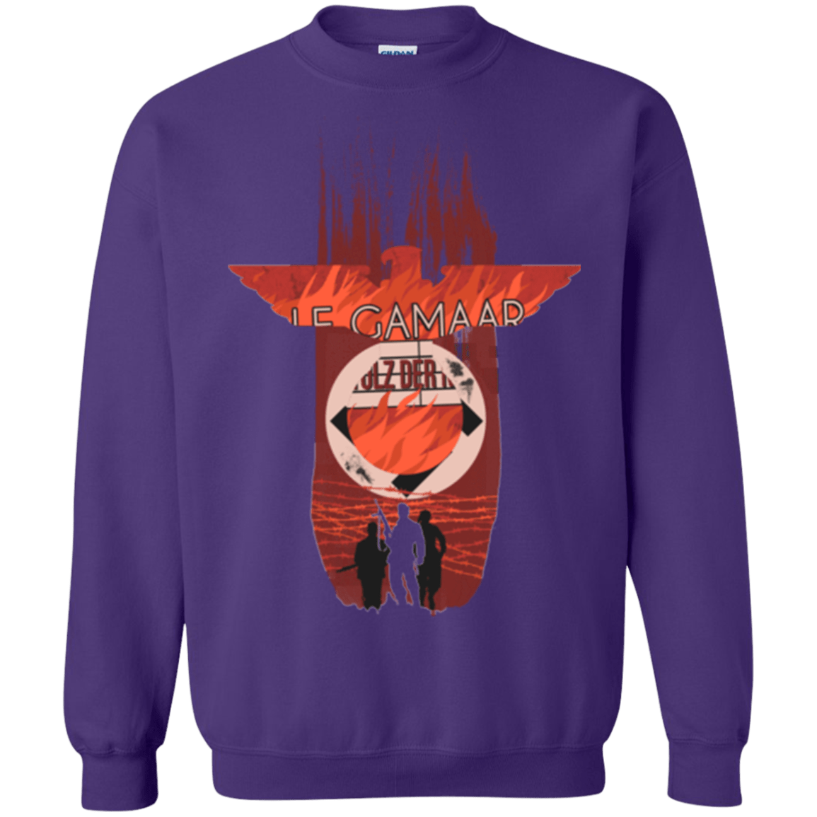 Sweatshirts Purple / Small The Basterds Crewneck Sweatshirt