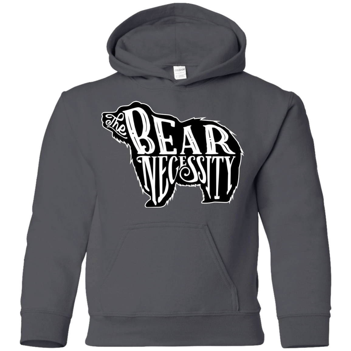Sweatshirts Charcoal / YS The Bear Necessity Youth Hoodie