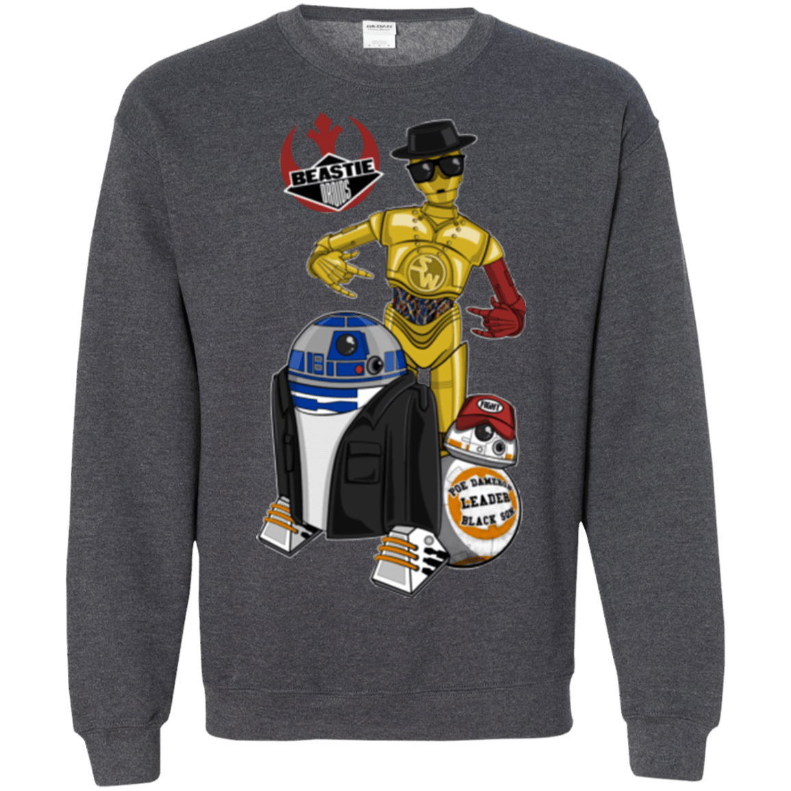 Sweatshirts Dark Heather / Small The Beastie Droids Crewneck Sweatshirt