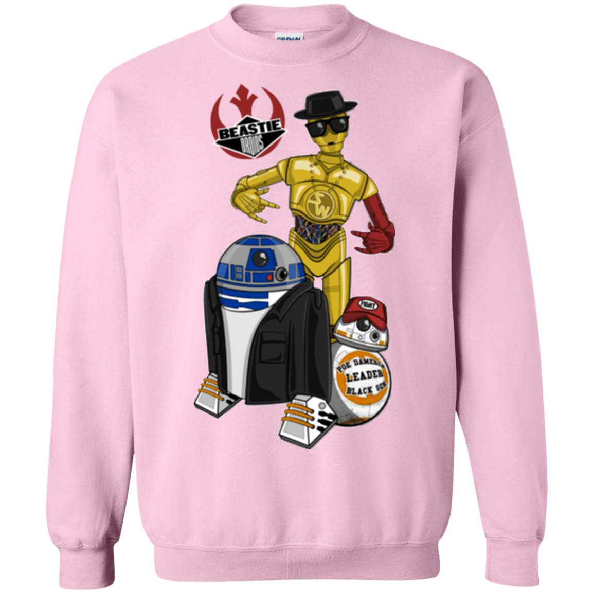 Sweatshirts Light Pink / Small The Beastie Droids Crewneck Sweatshirt