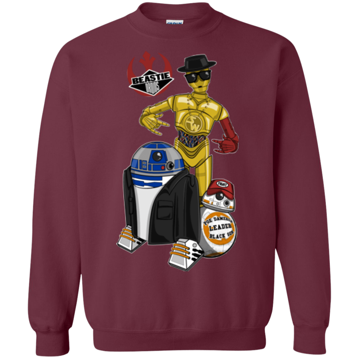 Sweatshirts Maroon / Small The Beastie Droids Crewneck Sweatshirt