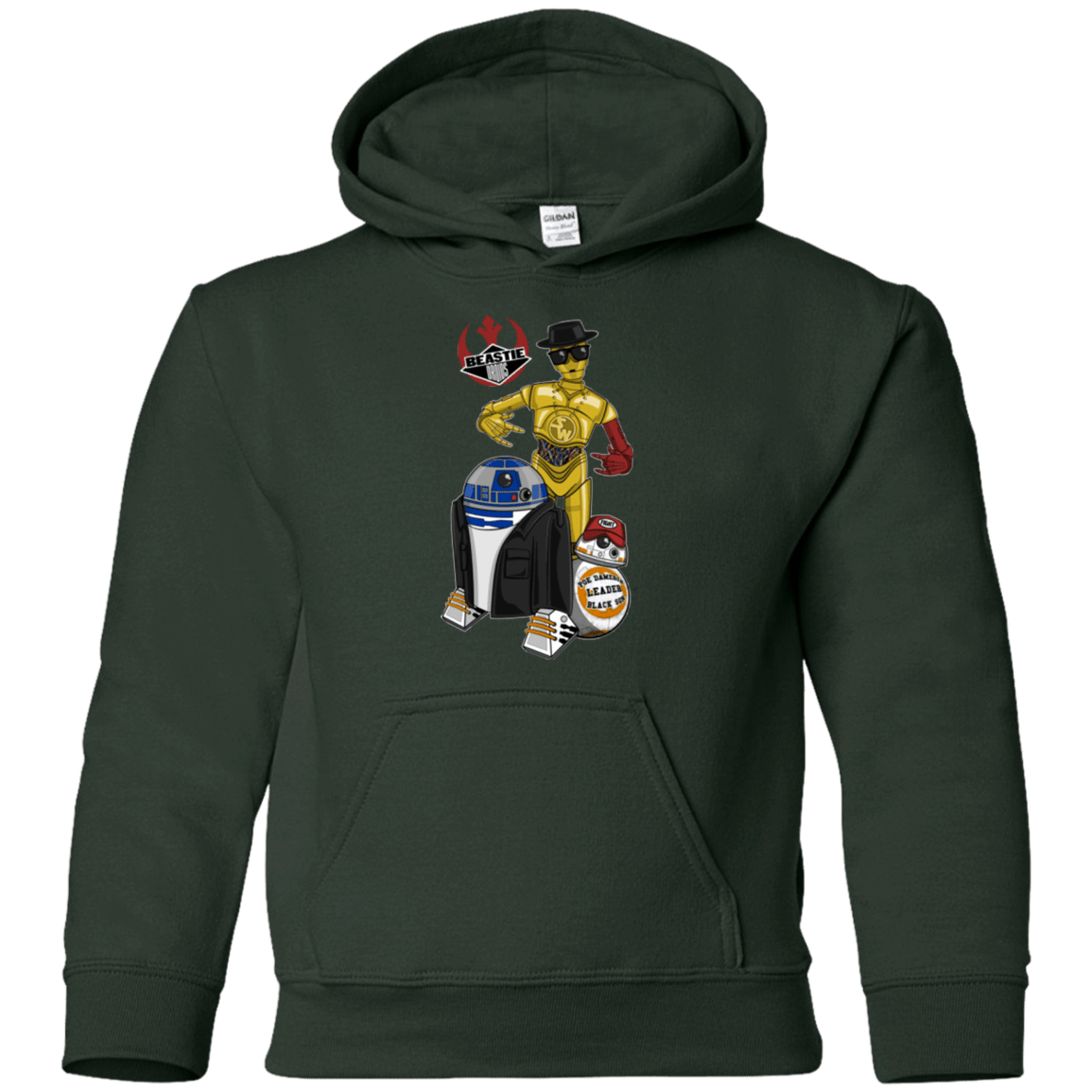 Sweatshirts Forest Green / YS The Beastie Droids Youth Hoodie