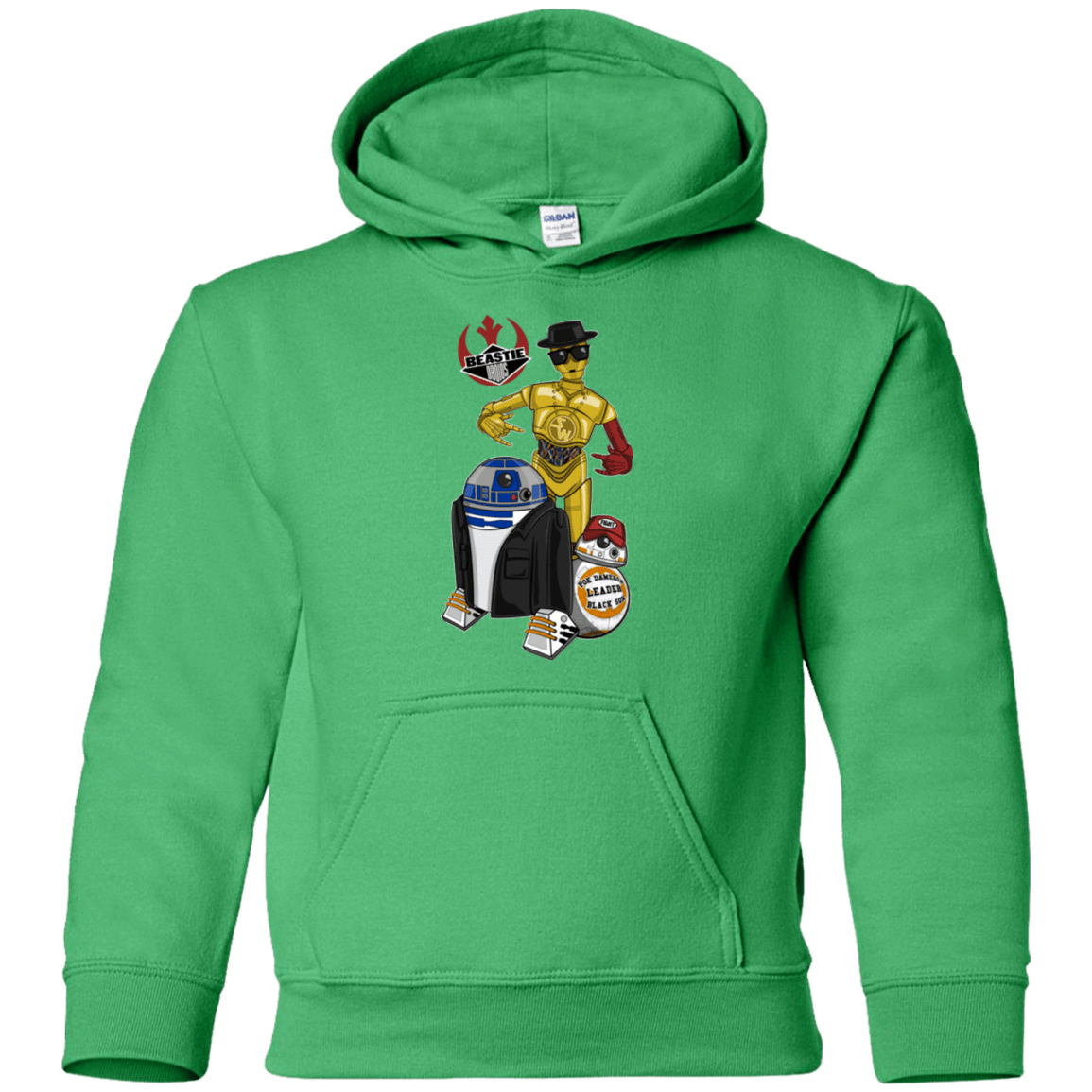 Sweatshirts Irish Green / YS The Beastie Droids Youth Hoodie
