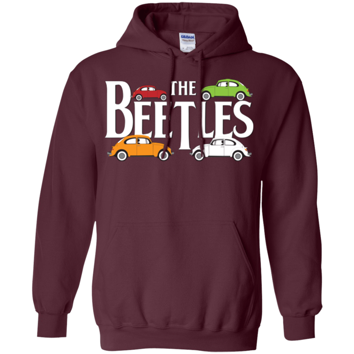 Sweatshirts Maroon / Small The Beetles Pullover Hoodie