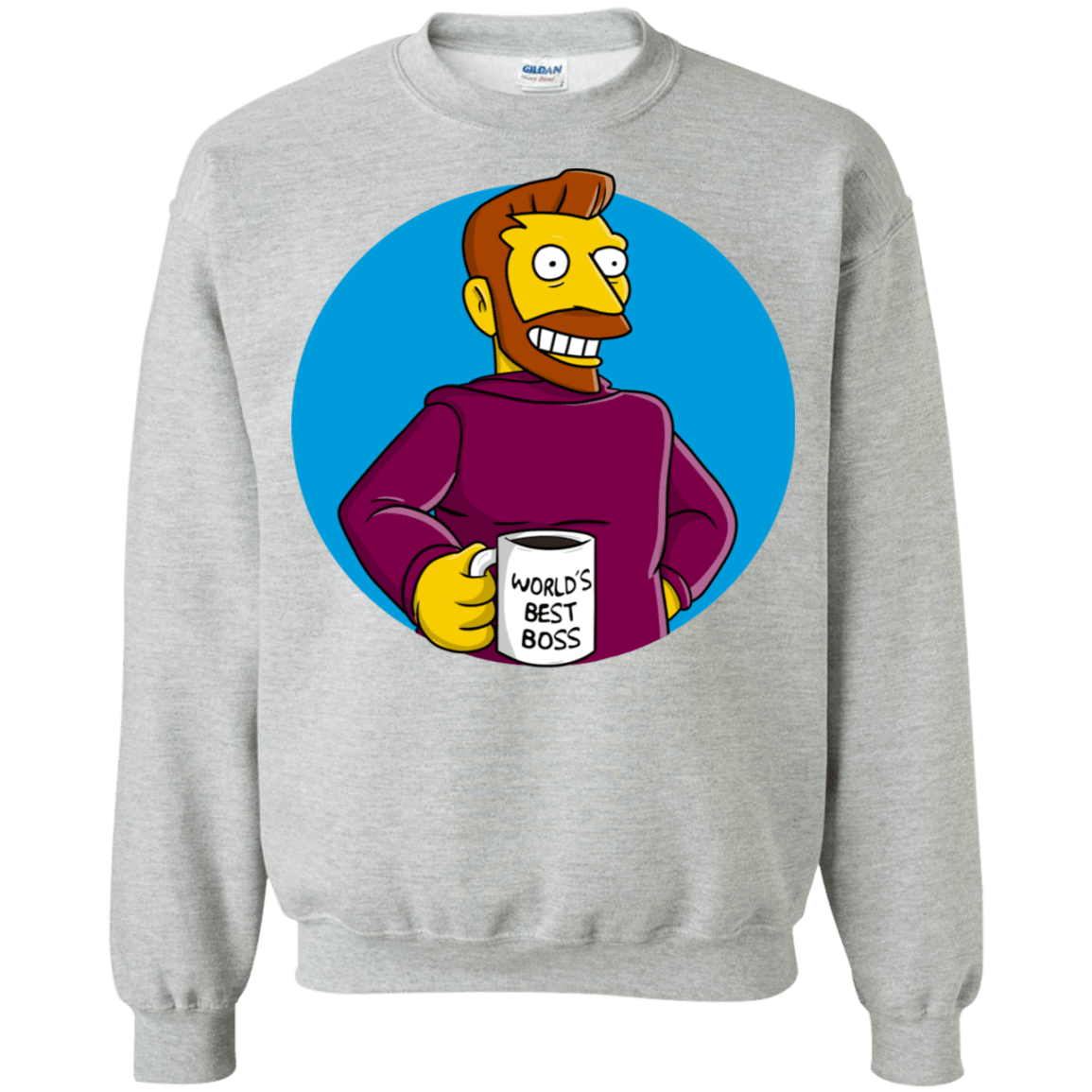 Sweatshirts Sport Grey / S The Best Boss Crewneck Sweatshirt